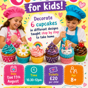 Classes for Kids! Tue 11th August 10.30- 12.00pm Cantoro Lounge, Washington Galleries