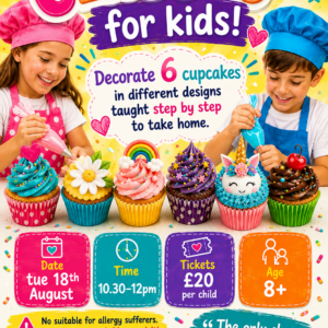 Classes for Kids! Tue 18th August 10.30- 12.00pm Cantoro Lounge, Washington Galleries